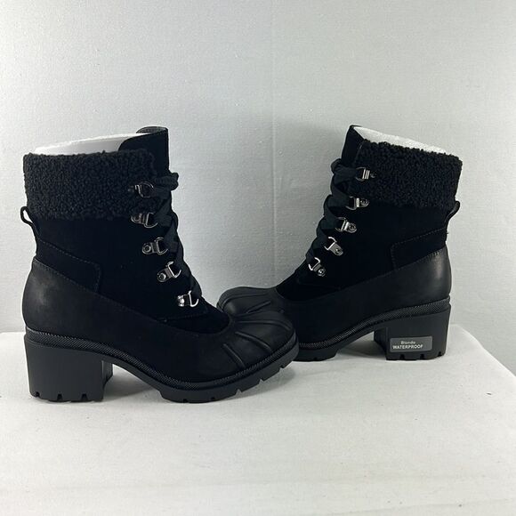 Blondo Nevin Waterproof Snow Boot Black Nubuck Various Sizes - Picture 4 of 7